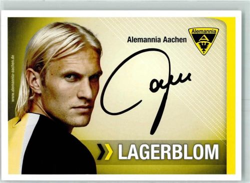 Aachen Pekka Lagerblom Alemannia Aachen Autogramm