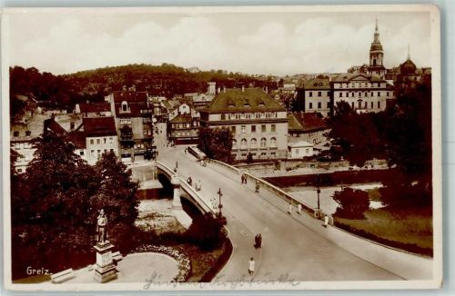 Greiz Kaiser Wilhelm Denkmal mit großer Brücke