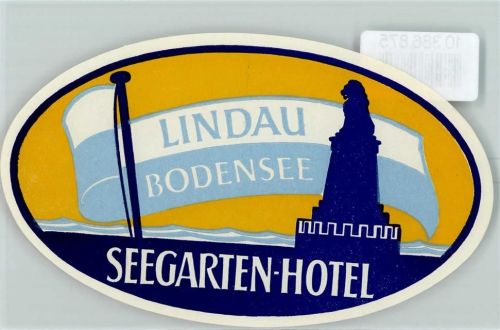 Lindau Seegarten-Hotel BAyer. Löwe Hafeneinfahrt