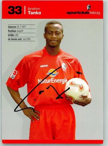 Freiburg Autogrammkarte Ibrahim Tanko SC sign.