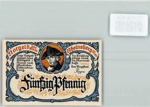 Rheinsberg Notgeld