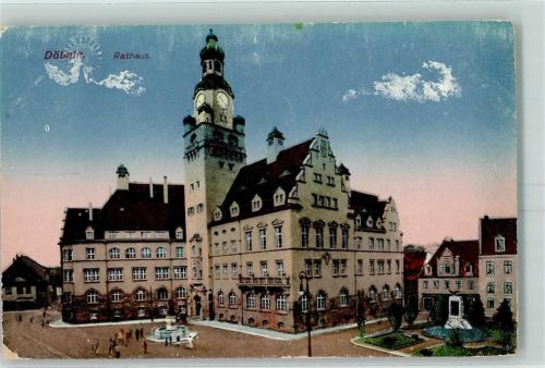 Döbeln Rathaus Brunnen