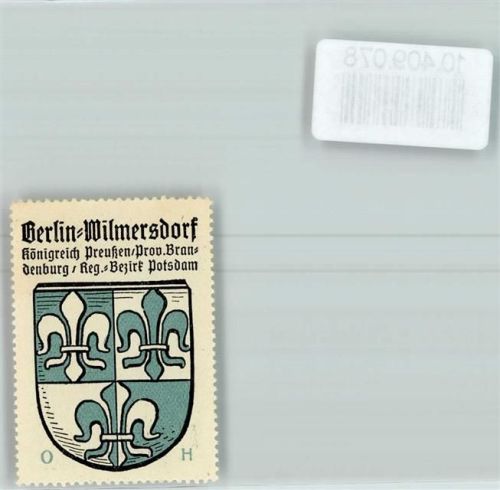 Wilmersdorf Vignette Wappen Kaffee Hag ca 1920-1940