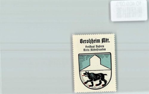 Berolzheim Vignette Wappen Kaffee Hag ca 1920-1940