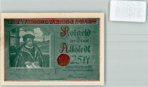 Allstedt Notgeld Thomas Münzer