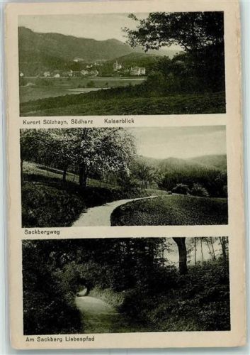 Sülzhayn Kaiserblick Sackbergweg Liebespfad Kurort