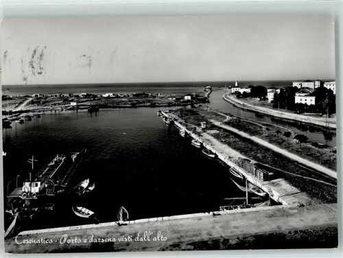 Cesenatico Porto e darsena visti dall'alto Hafen und Bucht von Oben aus gesehen