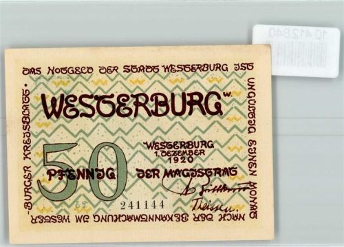 Westerburg Notgeld Vasallenhaus