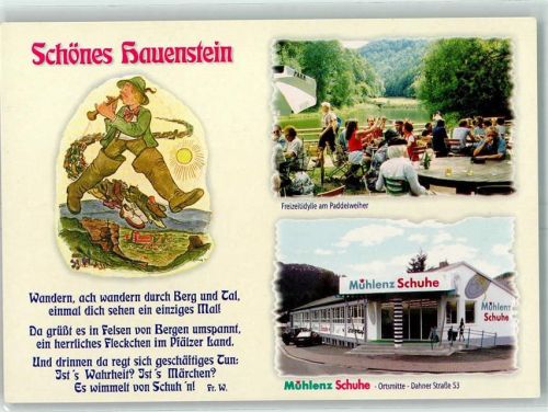Hauenstein Paddelweiher Gartenwirtschaft Schuhgeschäft Mühlenz Schuhe