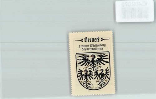 Berneck Vignette Wappen Kaffee Hag ca 1920-1940