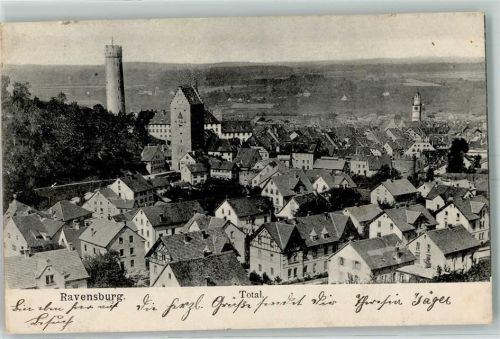 Ravensburg 1905 Veitsburg Turm Mehlsack