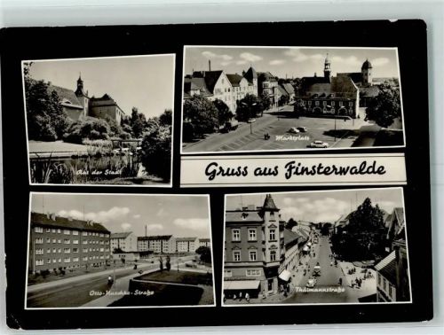 Finsterwalde Rat der Stadt Marktplatz Otto Kuschka Straße Thälmannstraße