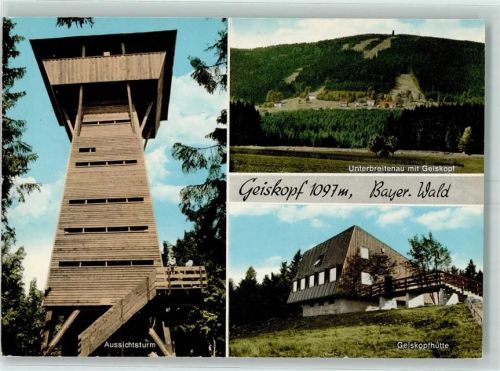 Bischofsmais Geiskopfhütte Aussichtsturm Geiskopf Hüttenstempel