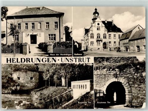 Heldrungen Haus der Werktätigen Rathaus Krummes Tor