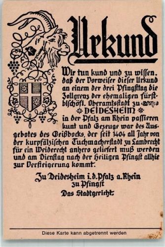 Deidesheim Urkunde