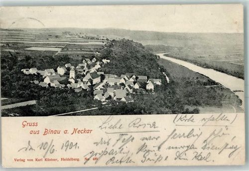 Binau 1901 Neckar