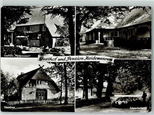 Wilsede Gasthaus Heidemuseum Milchhalle Heidschnucken Stempel Heidemuseum