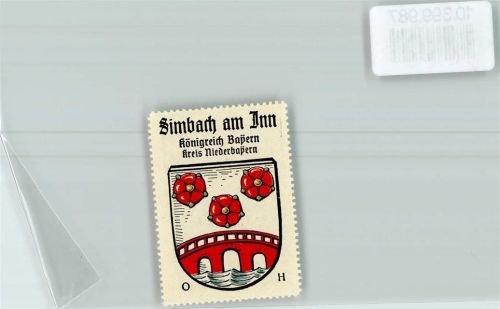 Simbach Vignette Wappen Kaffee Hag ca 1910