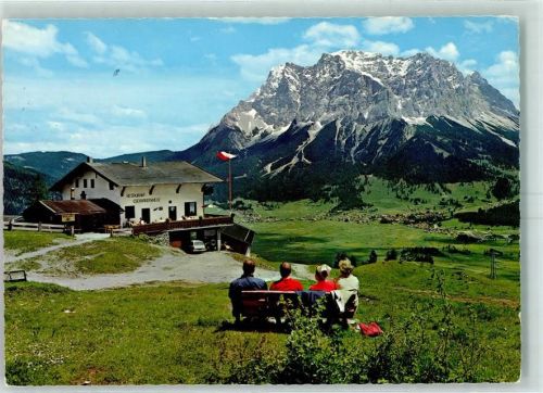 Lermoos Restaurant Geschwandtkreuz mit Zugspitze