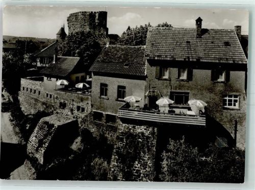 Dilsberg Bergfeste Dilsberg Turm Gasthaus zum deutschen Kaiser Terrassen