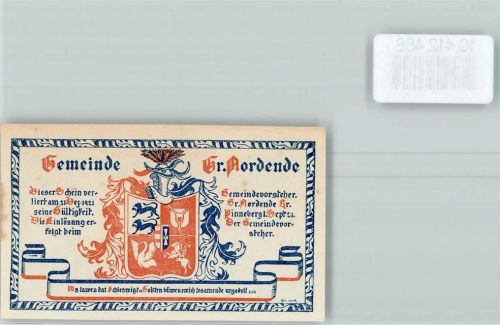 Groß Nordende Notgeld