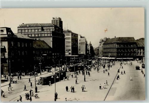 Zagreb Republik Platz Straßenbahn