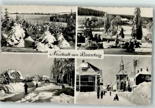 Neustadt Winter Skifahrer Schlittenfahrer