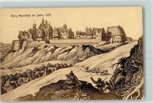 Mansfeld Burg Mansfeld 1535 Pferdepflug
