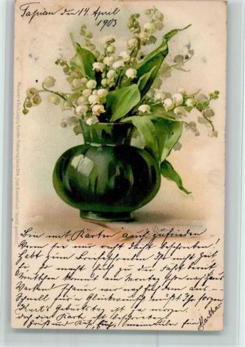 1903 Blumenvase - Meissner & Buch Serie Vom Blumentisch AK