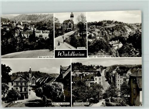 Waldheim Rathaus Breitscheidstraße Gasthaus Goldene Höhe