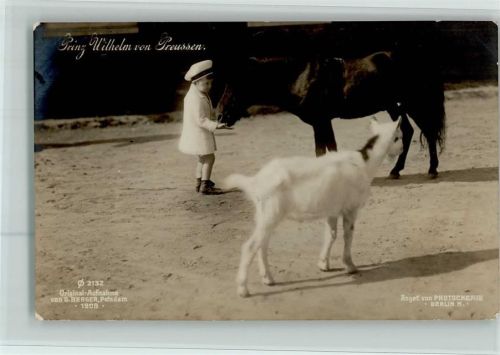 Nr. 2132 Photochemie - Wilhelm mit einem Pony AK