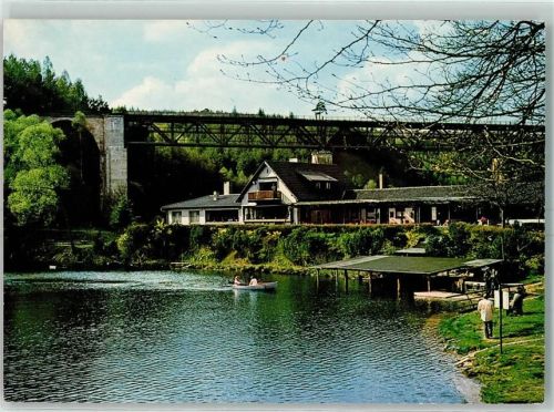 Ramsen Gasthaus Forelle Ruderboot Eistalviadukt