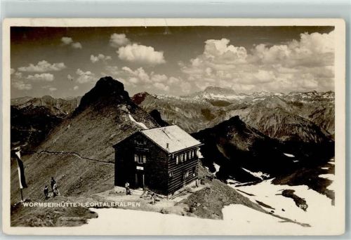 Wormser Hütte Lechtaleralpen Fahne Hüttenstempel