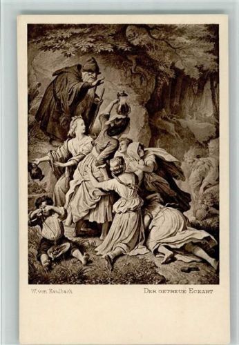 Wilhelm v. Kaulbach - Ackermann Serie 100 Nr. 1285 - Goethe Galerie, gute Erhaltung
