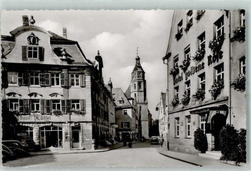 Weißenburg Rosenstraße St. Andreaskirche Hotel goldene Rose Konsum