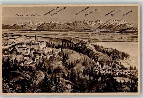 Herrsching Kloster Andechs Karwendel Gebirge