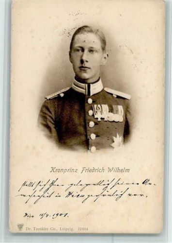 Kronprinz Friedrich Wilhelm mit Orden AK