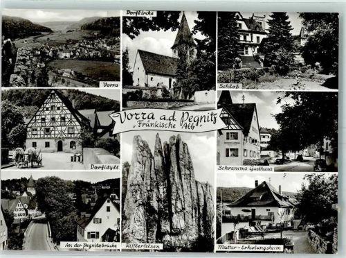 Vorra Gasthaus Schramm Schloß Müttererholungsheim Dorfkirche