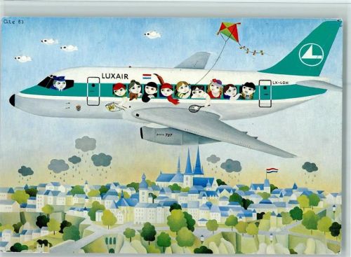 1987 Luxair - das angenehme Flugerlebnis - Werbung