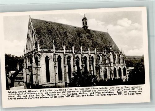 Schwäbisch Gmünd Münster Franckh-Chronik-Karte
