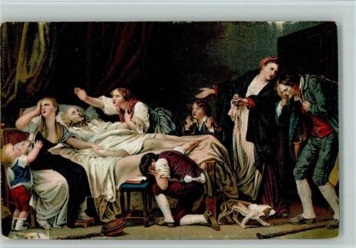29025 - Baptiste Greuze - "Der bestrafte Sohn" Bürgerleben, Tod u. Trauer AK