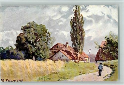 PF Natura 5046 - ca 1905 - Dorfidylle AK Gute Erhaltung