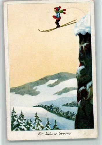 1928 Ein kühner Sprung - Serie 9038-3 AK