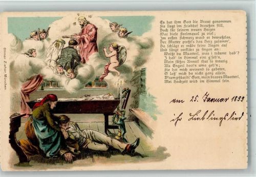 1899 Es hat im Gott die Braut genommen - Verlag Ottmar Zieher