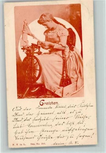 am Spinnrad 1899 AK