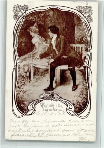1900 Jugendstil Serie - gute Erhaltung AK