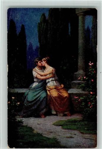 Gemälde von Matthauser - Römische Liebe AK