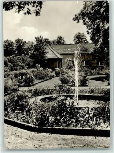 Bad Wilsnack Rheumasanatorium Parkanlage Springbrunnen