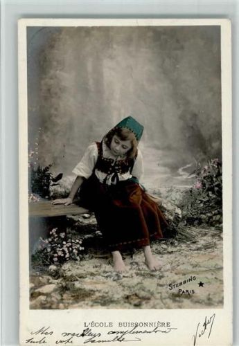 1904 Serie 713 - handcoloriert - L`Ecloe Buissonniere, gute Erhaltung AK