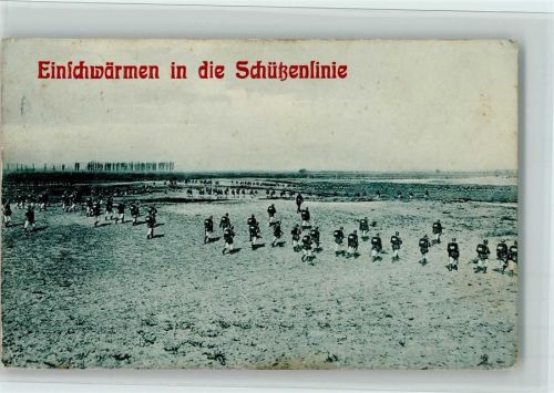 1911 Einschwärmen in die Schützenlinie, AK